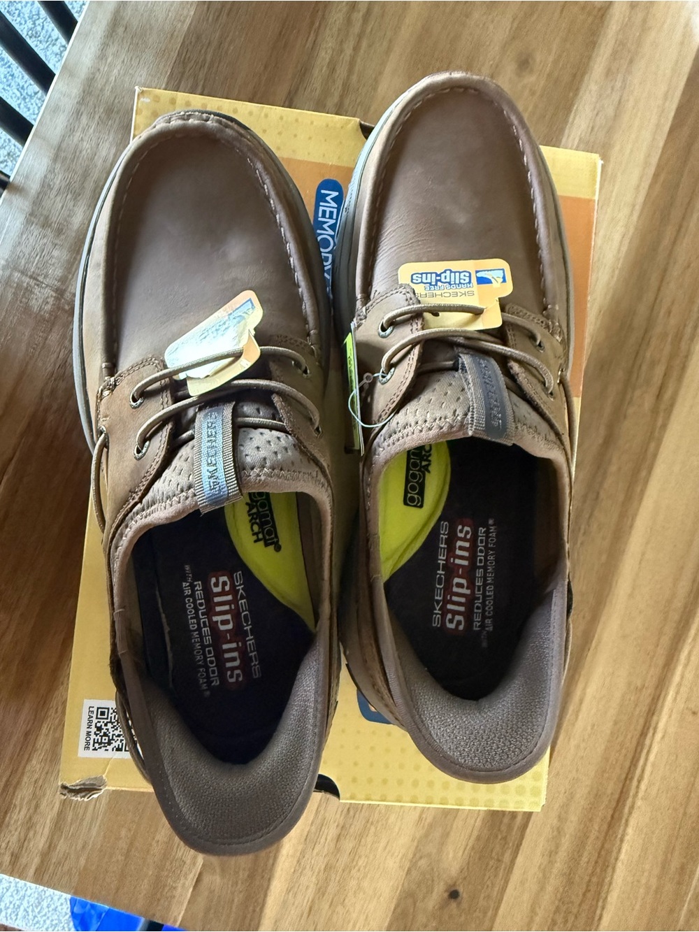 Skechers Brown Men's Slip-In Shoes - Picture 2 of 5